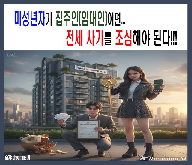 [부동산 #55] 미성년자가 집주인(임대인)이면 전세 사기를 조심해야 된다!!!.jpg